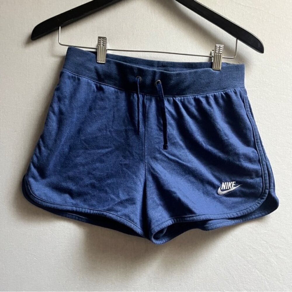 Nike Retro blue cotton rayon shorts Sz S